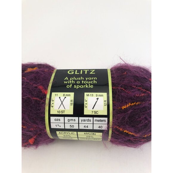 1 Skein: Sensations Angel Glitz a plush yarn with a touch of sparkle. - Picture 3 of 3
